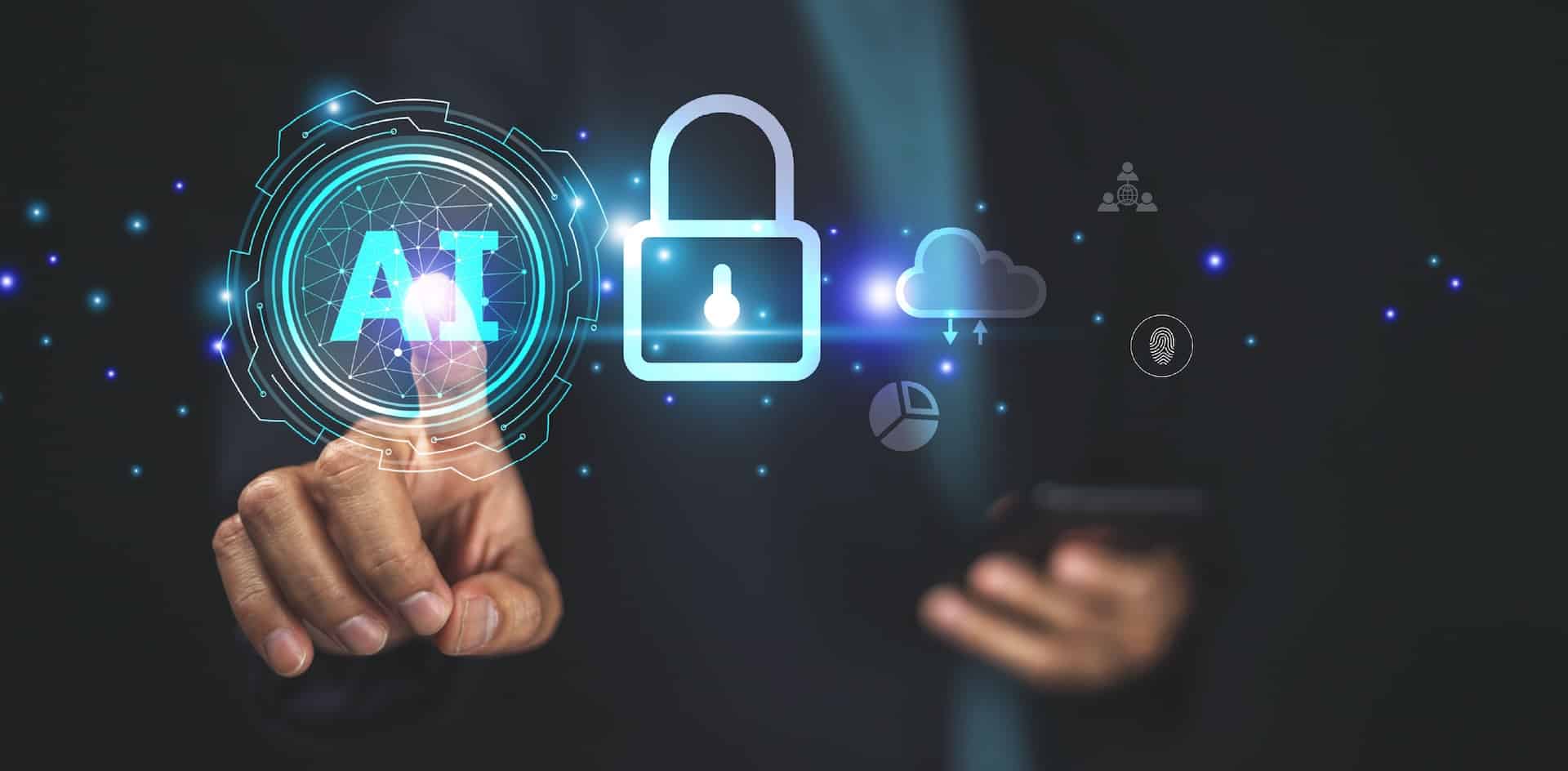 AI cybersecurity in digital network security system.